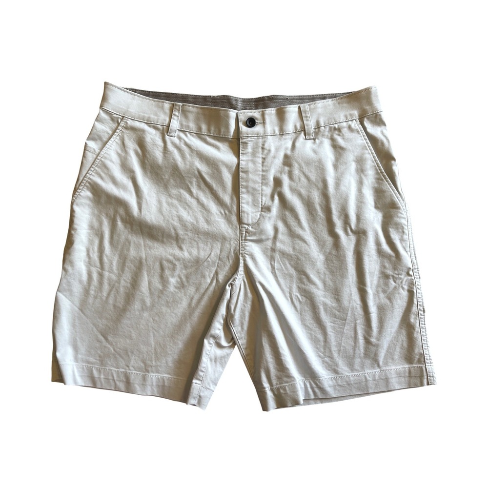 Nike Dri-FIT Golf Chino Shorts Mens 36 Light Bone Off White DA4142-025